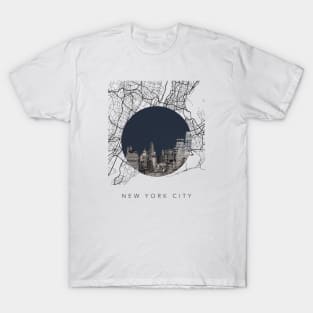 New York City Streets Collage T-Shirt